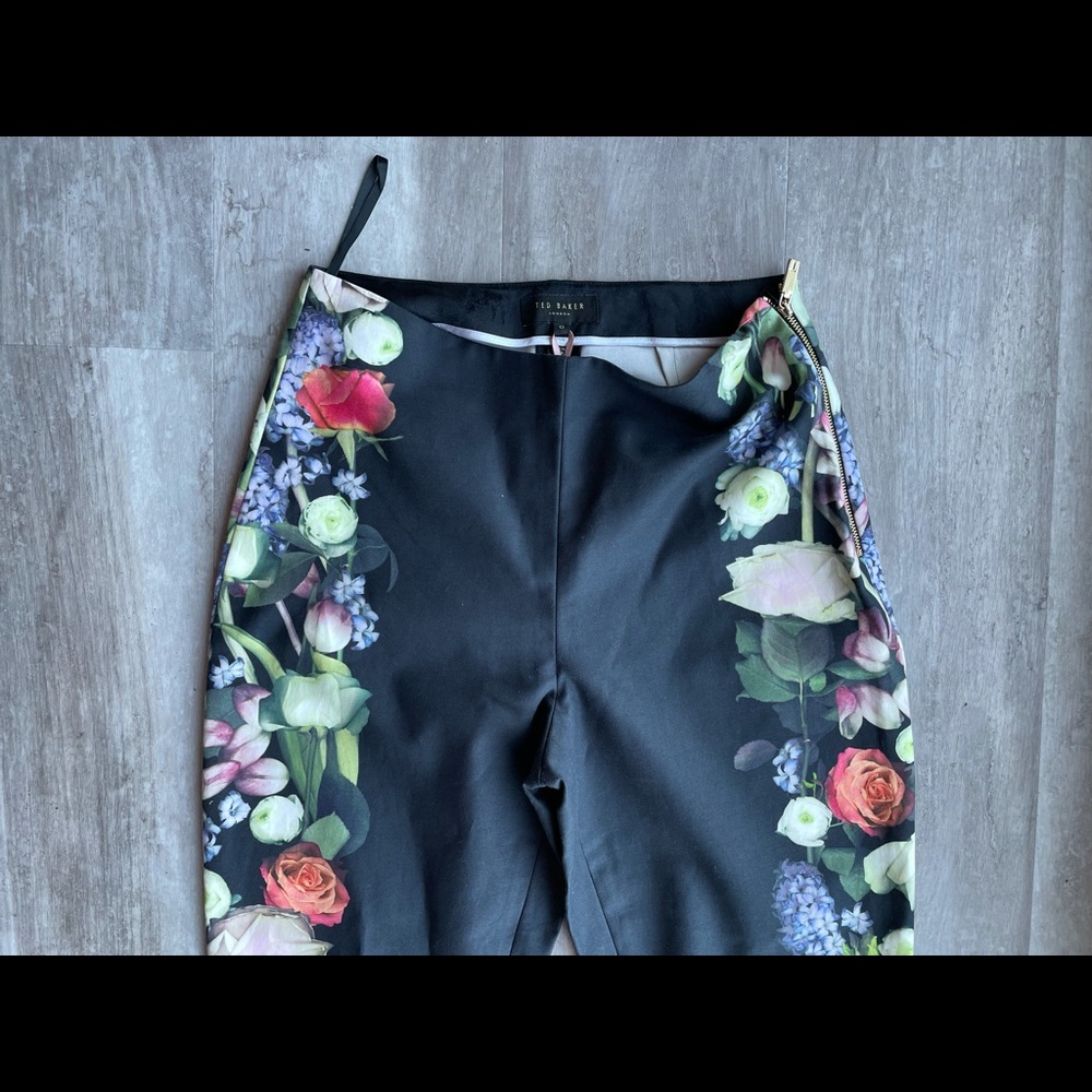 NWT Ted Baker London Kensington Floral Ankle Pants - Picture 8 of 12